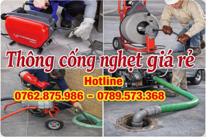Thông tắc cống nghẹt tại quận Phú Nhuận
